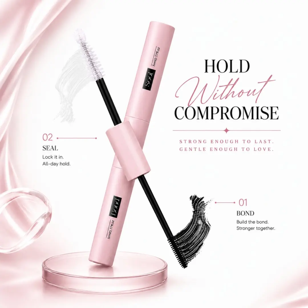 Guardian Beauty Wimper Extensions Set 40D Mix - 3 Stuks - Roze Pincet
