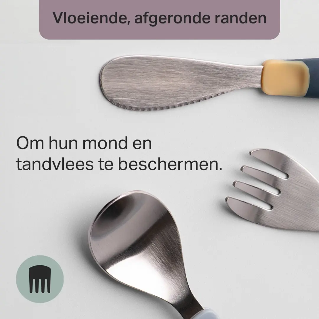 Tommee Tippee Eerste Kinderbestekset 3 Stuks - Roestvrij staal - Multi