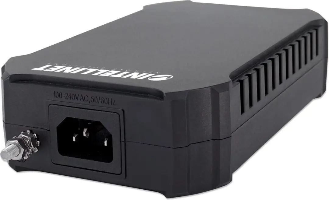 Intellinet 561495 PoE Adapter & Injector Gigabit Ethernet - Zwart/Grijs