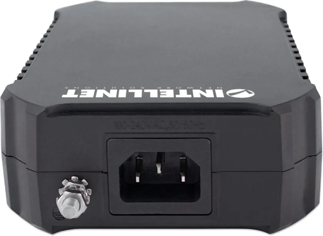 Intellinet 561495 PoE Adapter & Injector Gigabit Ethernet - Zwart/Grijs