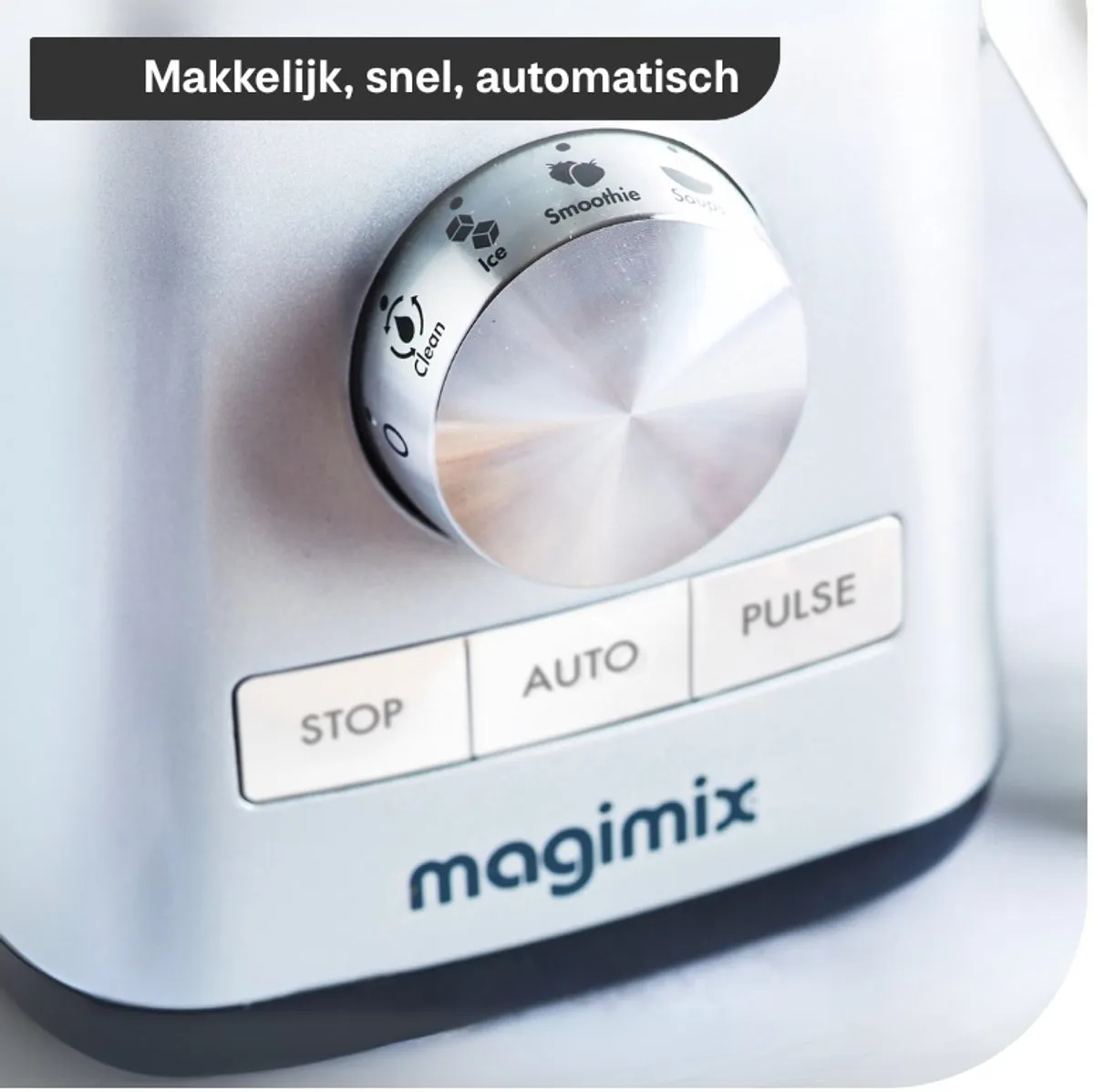 Magimix Blender Power 3 - 1000W - 1,2L - Mat Chroom