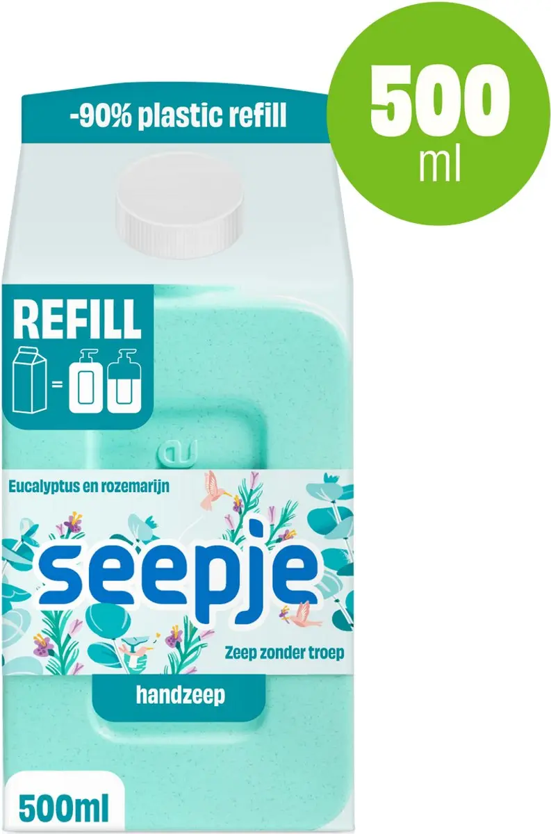 Seepje Handzeep Refill Eucalyptus 500ml