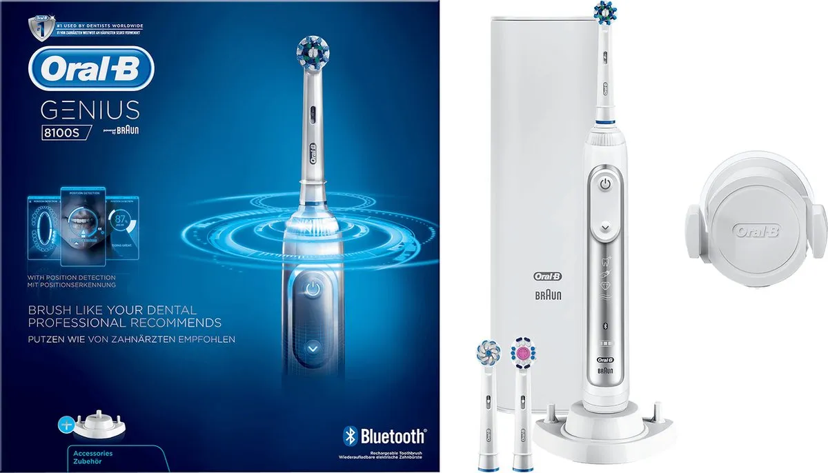 Oral-B Genius 8100S Elektrische Tandenborstel - Zilver
