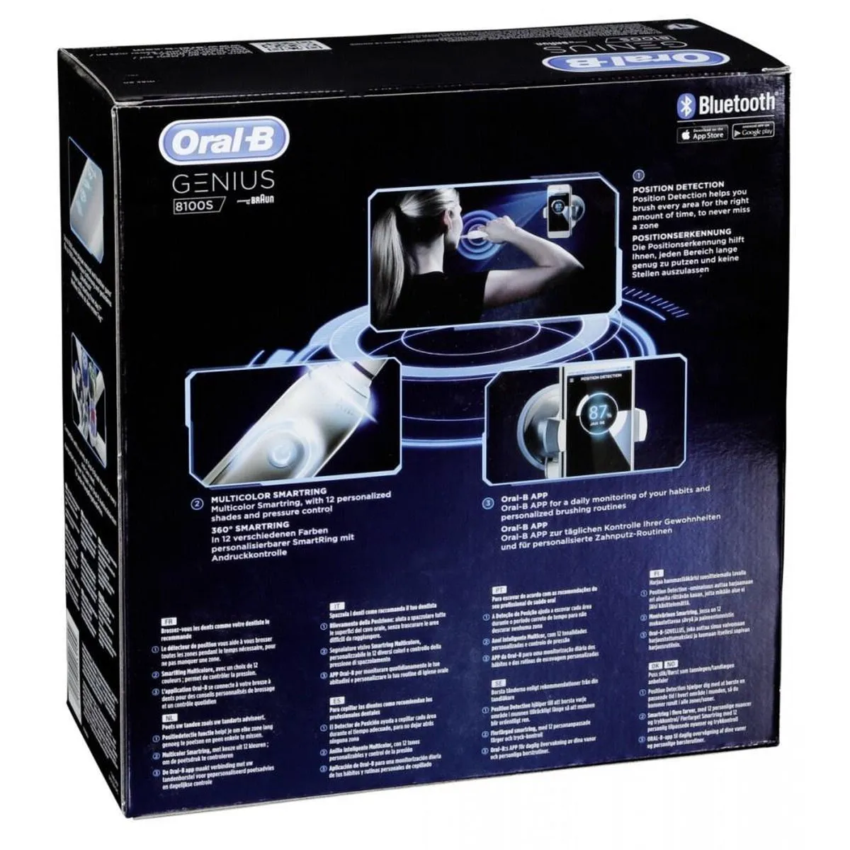 Oral-B Genius 8100S Elektrische Tandenborstel - Zilver