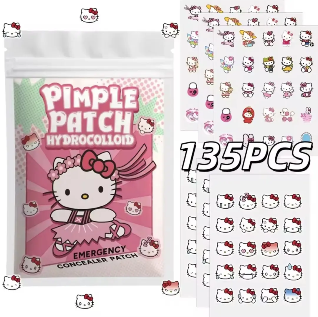Hello Kitty Hydrocolloid Puistjespatches 135 Stuks