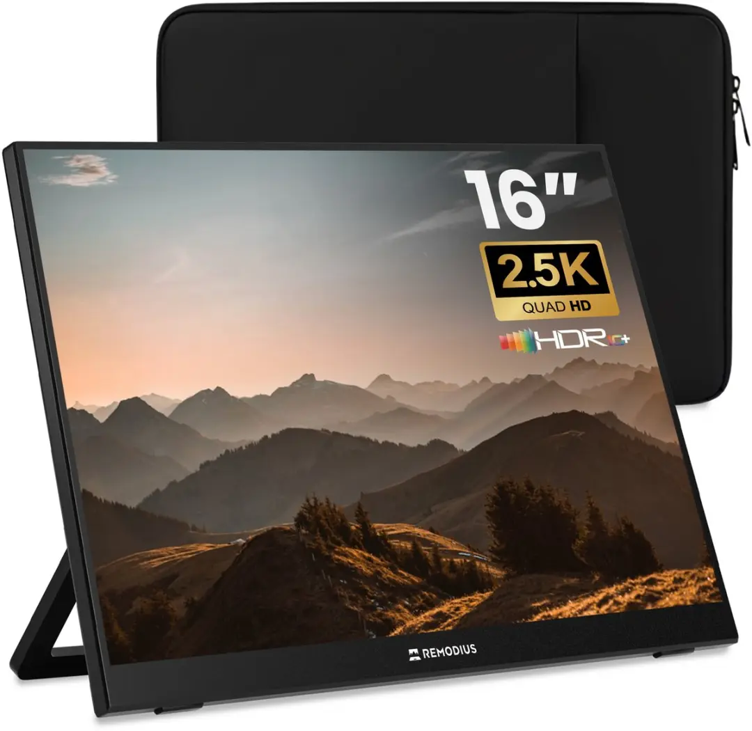 Remodius Portable Monitor 16 Inch 2.5K Reisdisplay