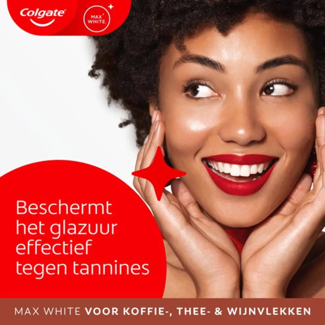 Colgate Max White For Coffee Tea & Wine Tandpasta 75ml - 12 Stuks