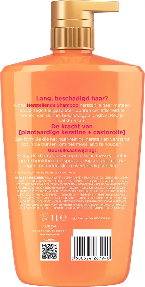 L'Oréal Paris Elvive Dream Lengths Shampoo 1L