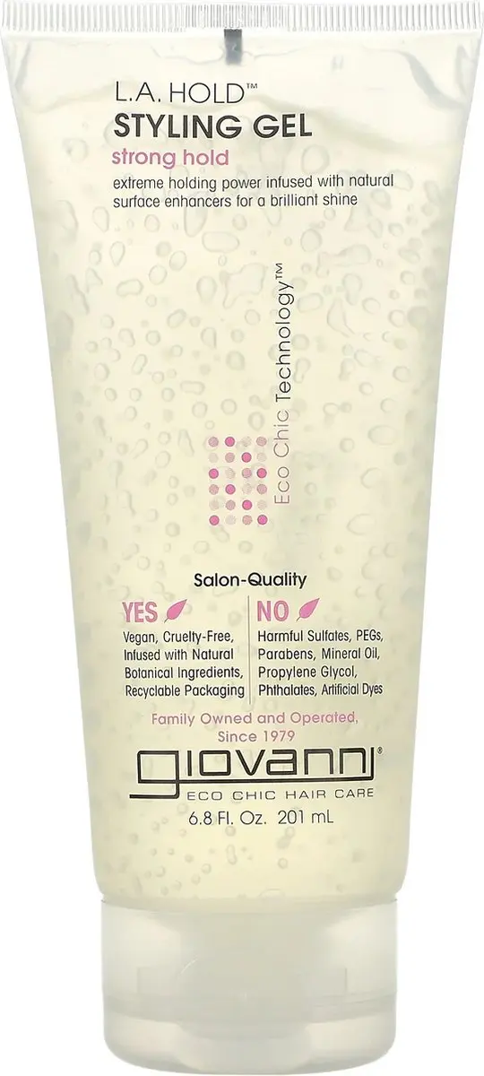 Giovanni Cosmetics L.A. Hold Styling Gel 200ml - Sterke houvast