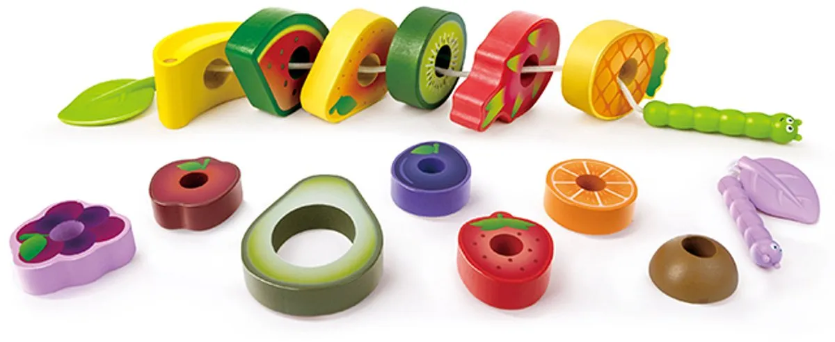Hape Houten Rijgset Fruit E1072A