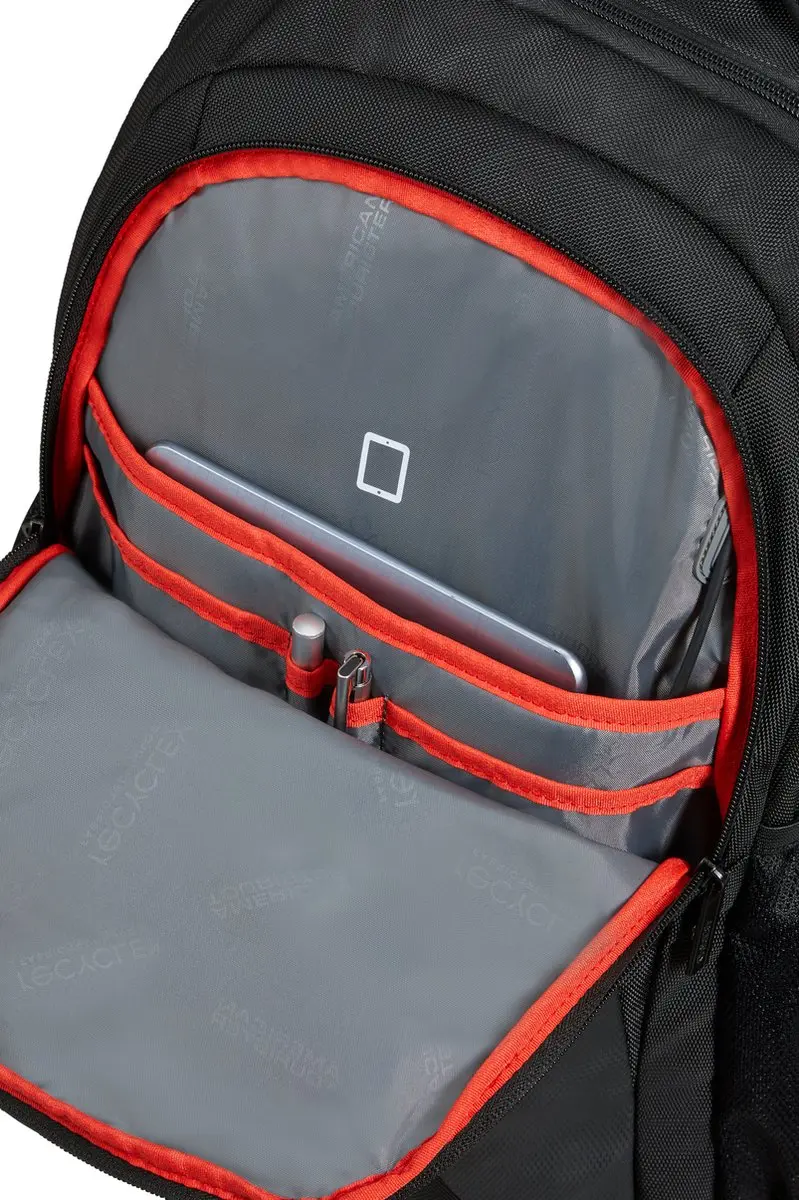 American Tourister At Work Laptop BP 15.6 Rugzak - 3 Vakken - USB Bass Black