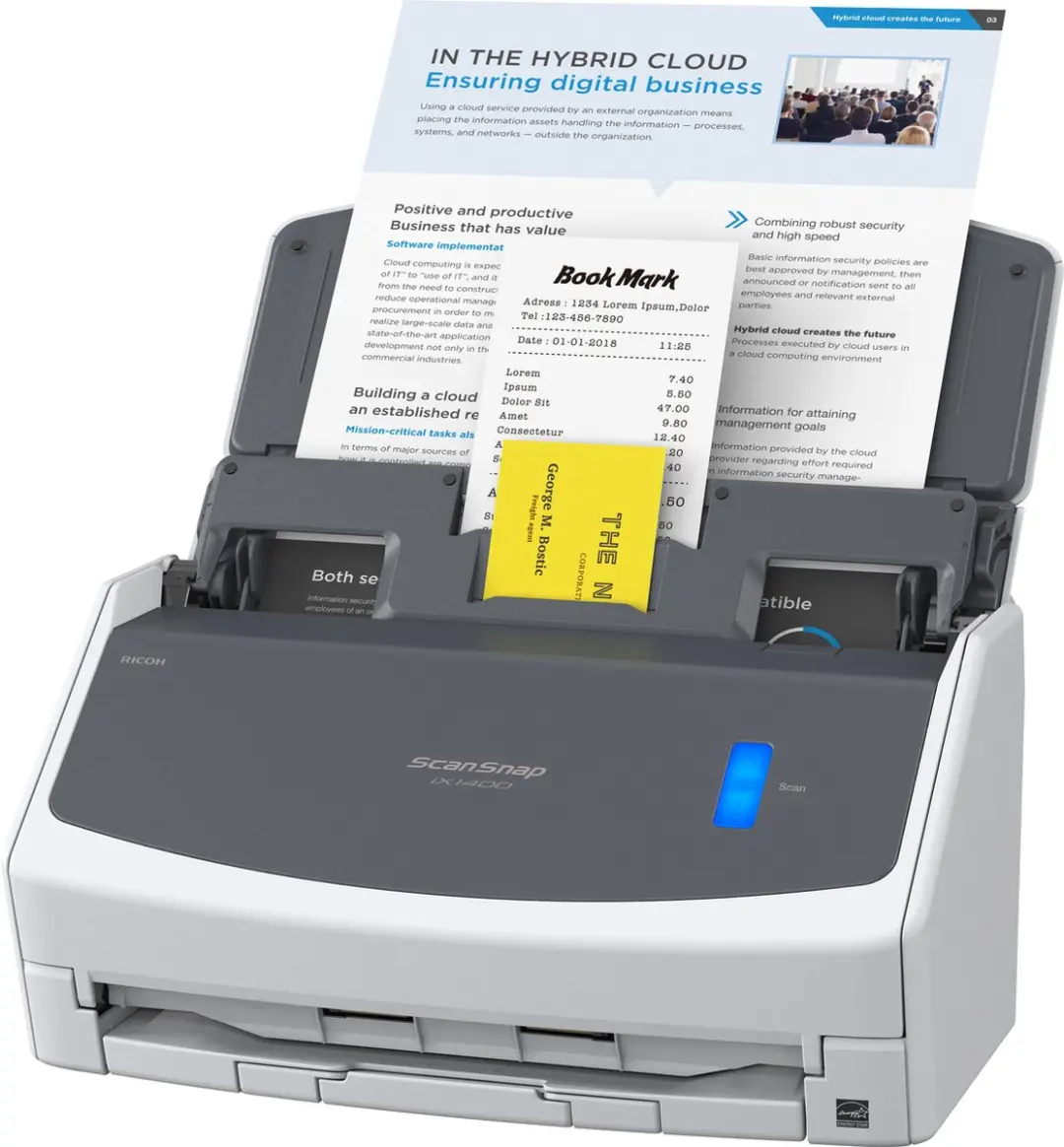 Ricoh Fujitsu PA03820-B001 Scanner - A4 - 30 ppm - Zwart/Grijs
