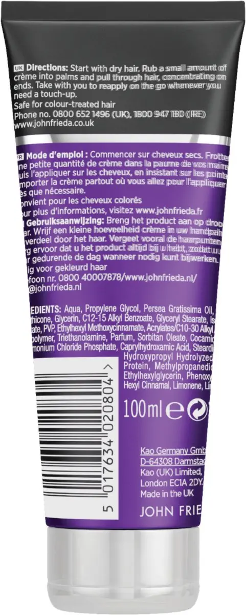 John Frieda Frizz Ease Secret Agent Touch Up Haarcrème 100ml
