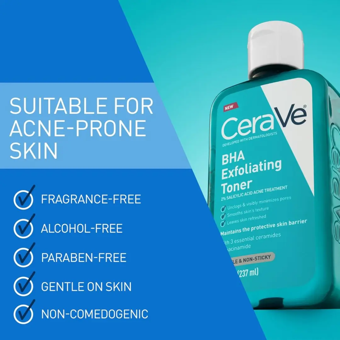 CeraVe BHA Exfoliërende Tonic 237ml - 2% Salicylzuur