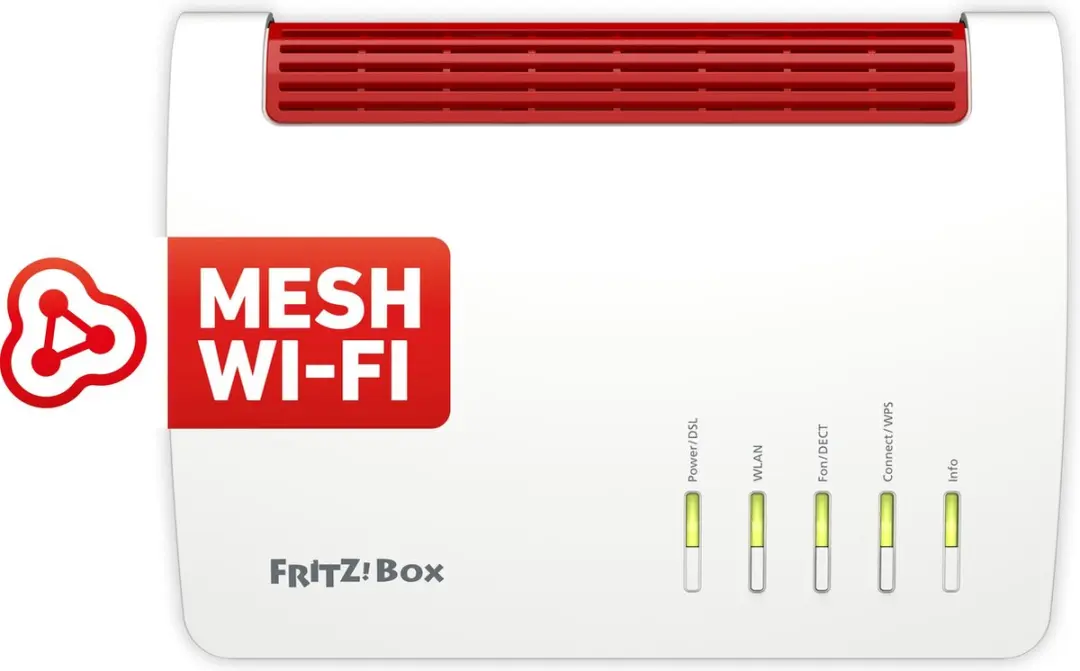FRITZ!Box 7590 Router - WiFi 5 - 4x LAN - 2x USB - Wit