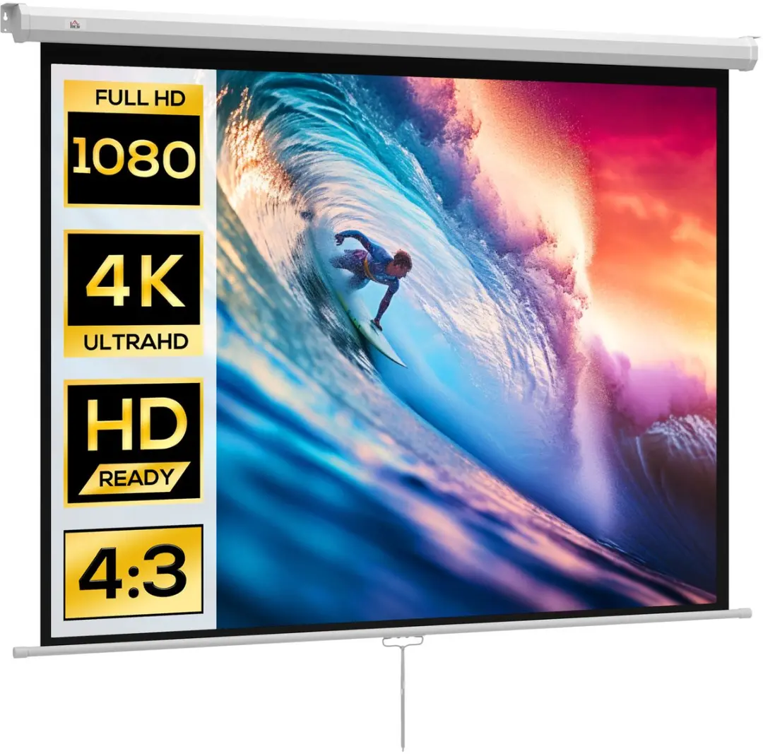Homcom Projectiescherm 181x138cm