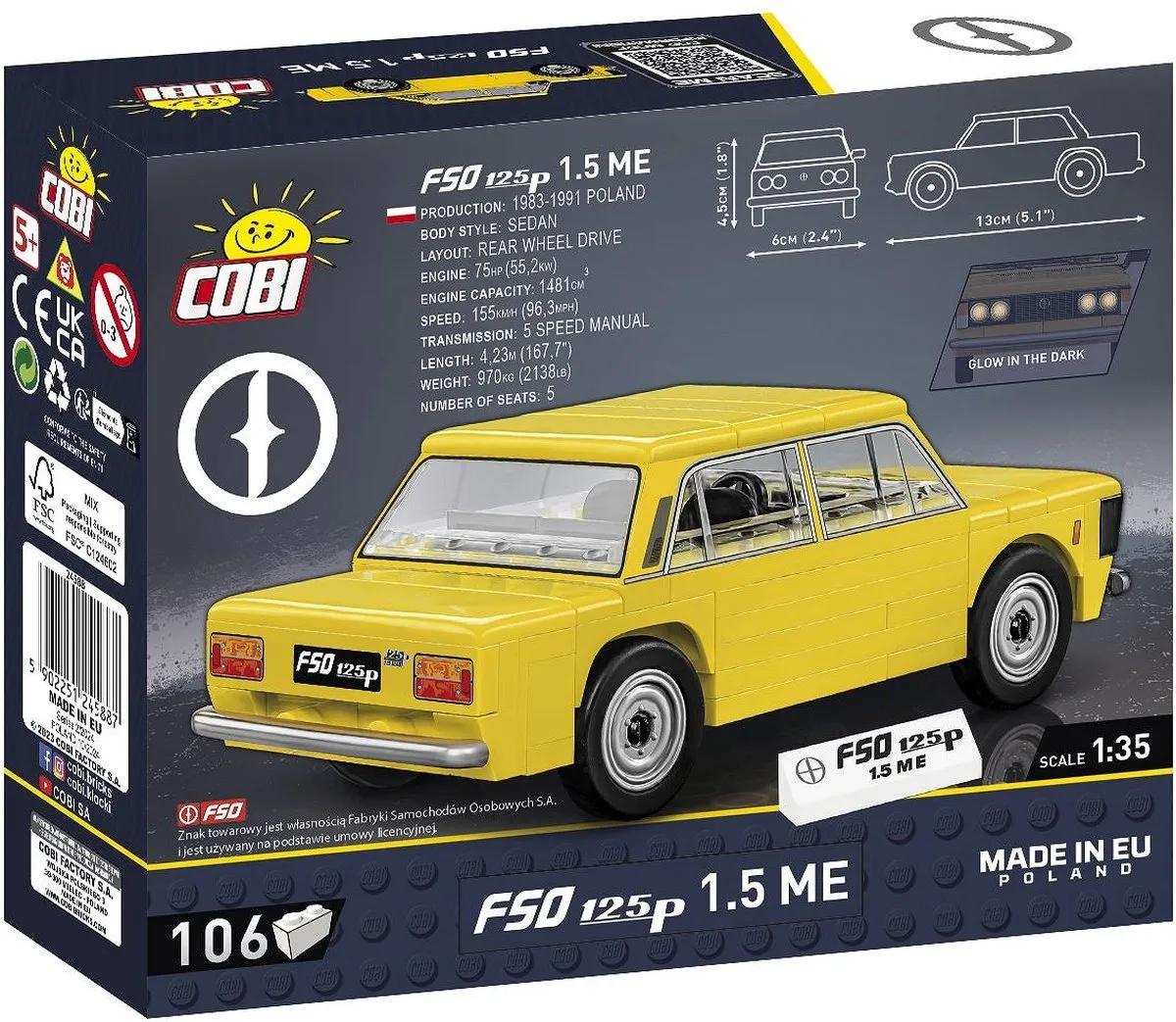 Cobi FSO 1,5 ME COBI-24588 - 106 Stukken - Meerkleurig - afbeelding 6 van 6