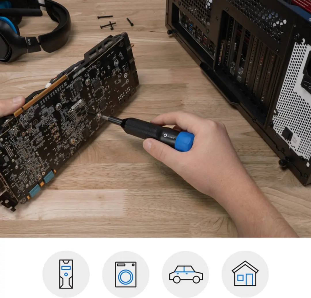 iFixit Narwhal Schroevendraaierset IF145-552-1 - Zwart-Blauw