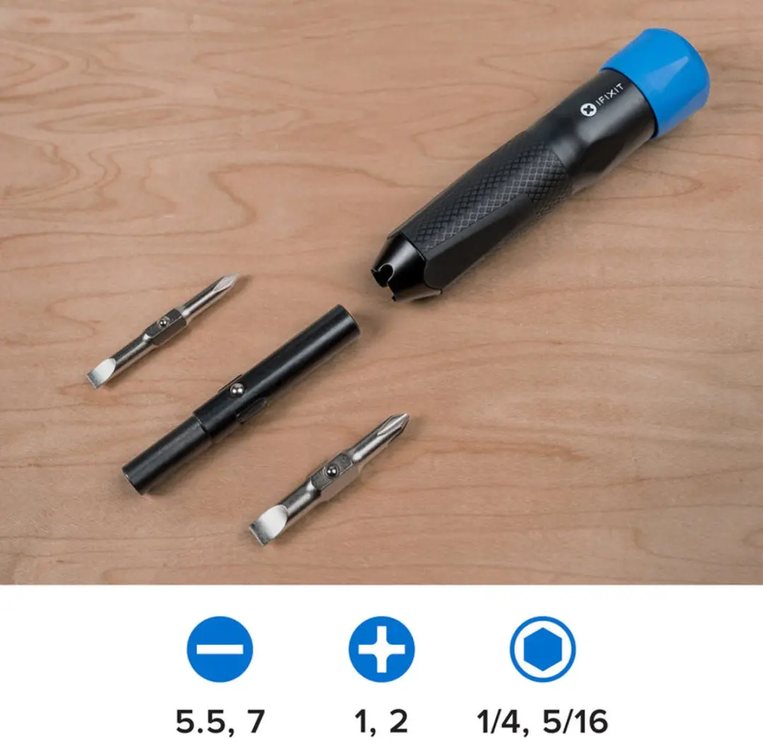 iFixit Narwhal Schroevendraaierset IF145-552-1 - Zwart-Blauw