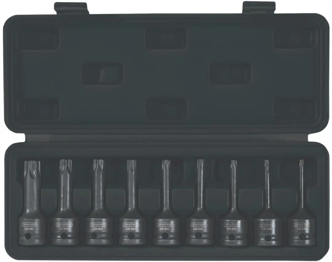 Draper Krachtdoppenset Torx 9-delig