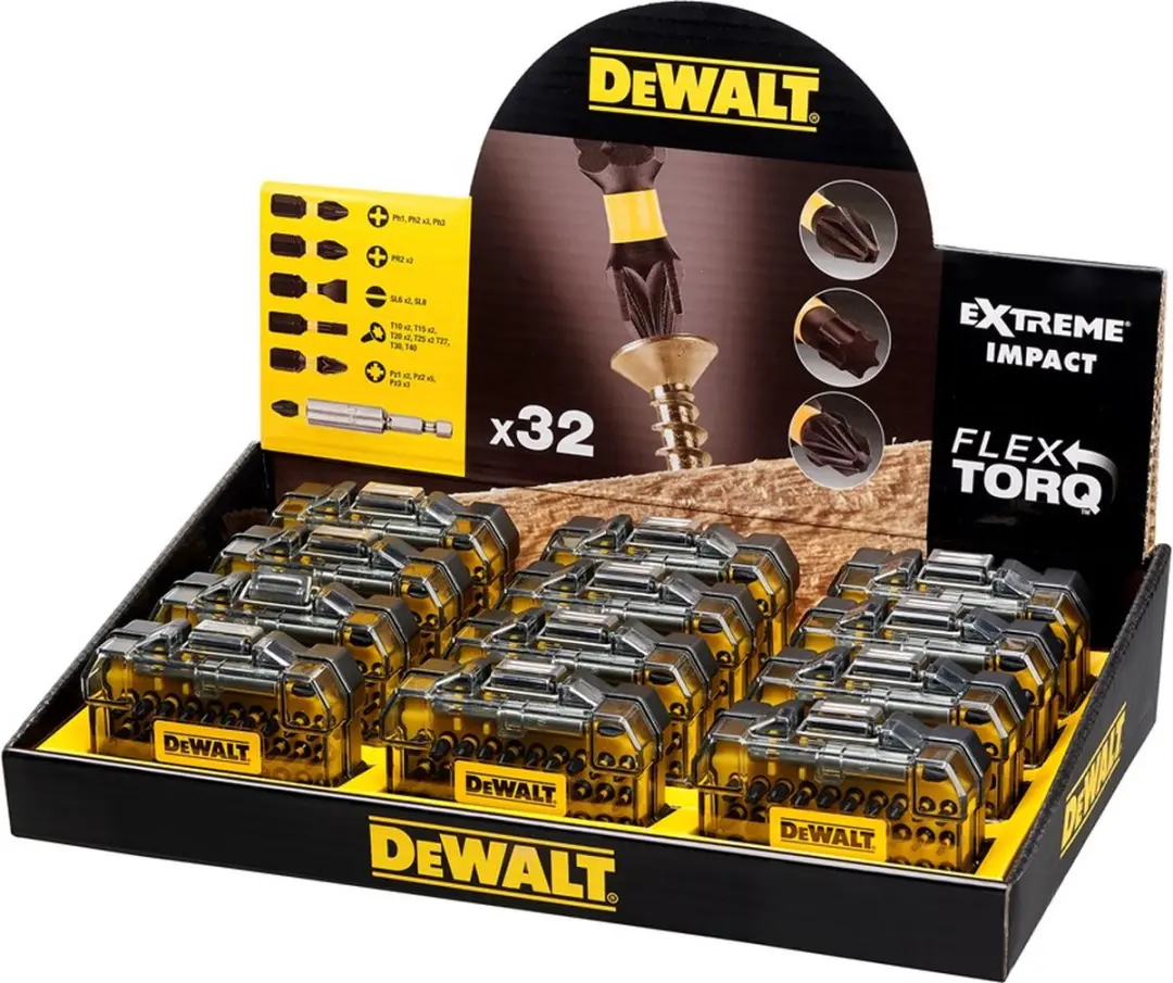 DeWalt DT70523 Impact Torsion Schroefbitset 32-delig