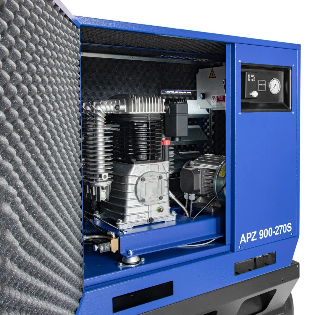 Airpress APZ 900-270S Compressor 10 bar - 5.5 kW - 611 l/min - 270L - Blauw/Zwart