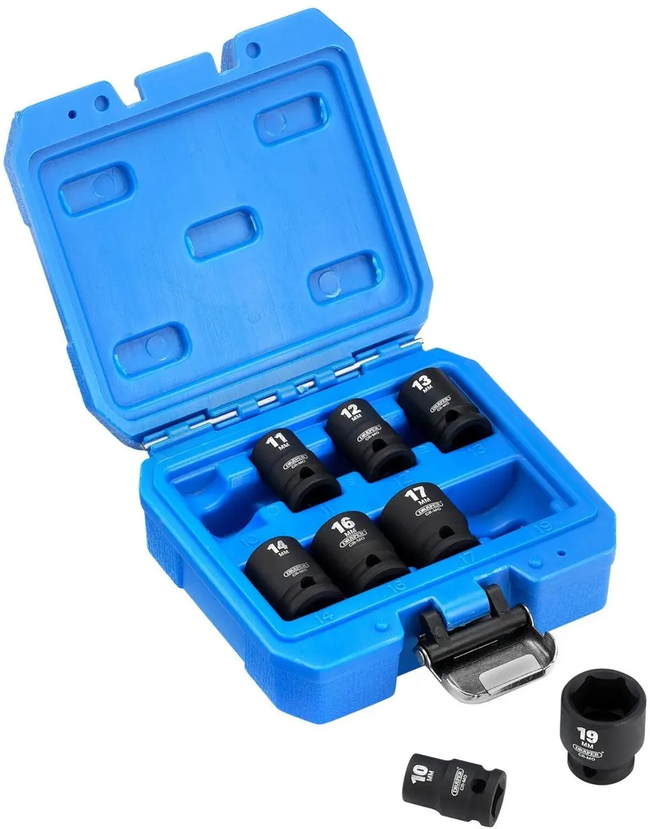 Draper 3/8" Krachtdoppenset 8-delig