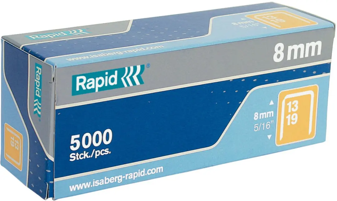 Rapid Nr. 13 Fijndraadnieten 8mm - 5000 Stuks