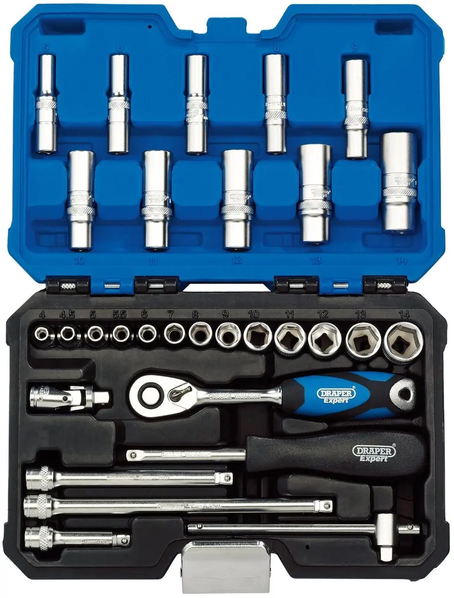 Draper 1/4" Doppenset 30-delig