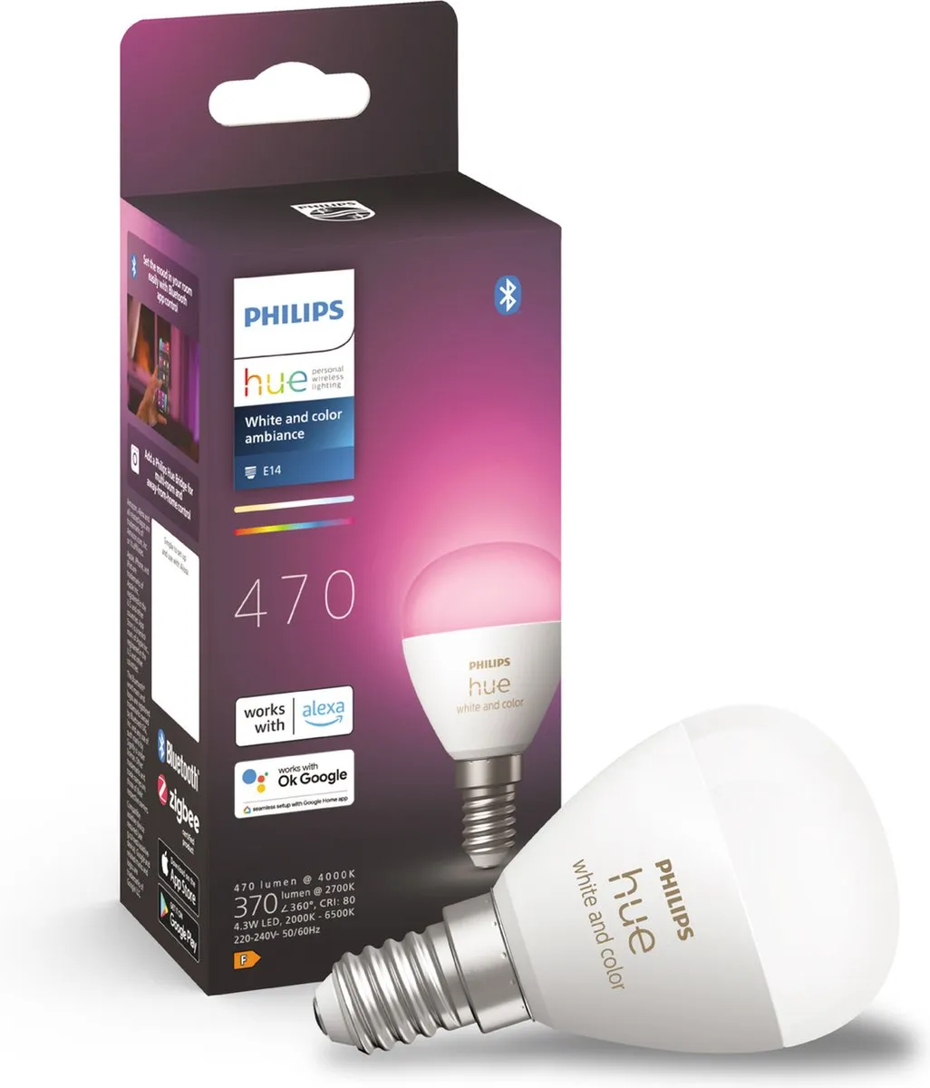 Philips Hue Kogellamp E14 RGBW