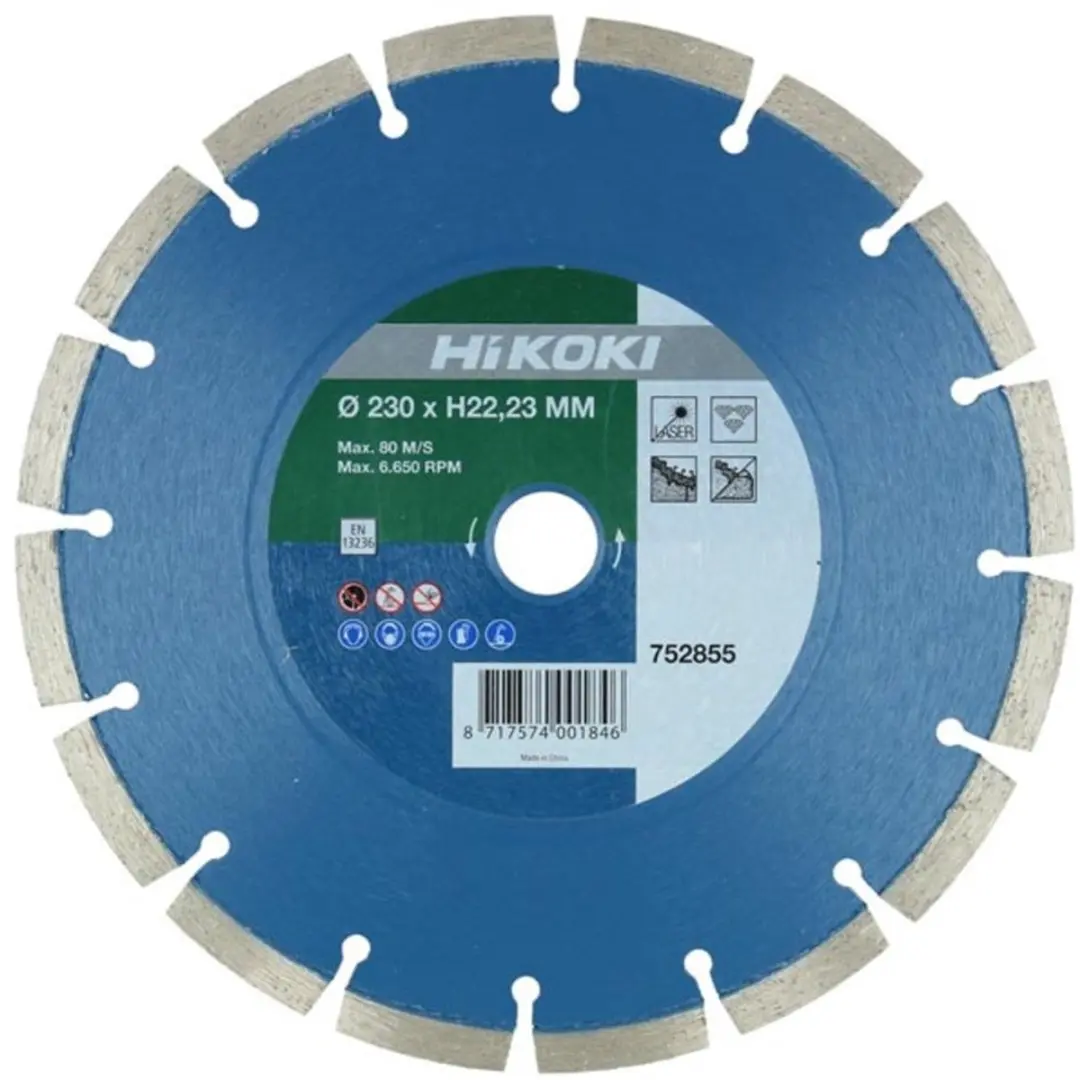 Hikoki Diamant Zaagblad 150x22,2x10mm Type Beton - 1 Stuk