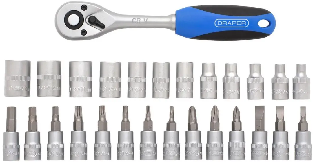 Draper 1/4" Doppenset - 27-delig