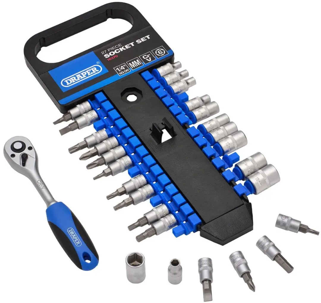 Draper 1/4" Doppenset - 27-delig