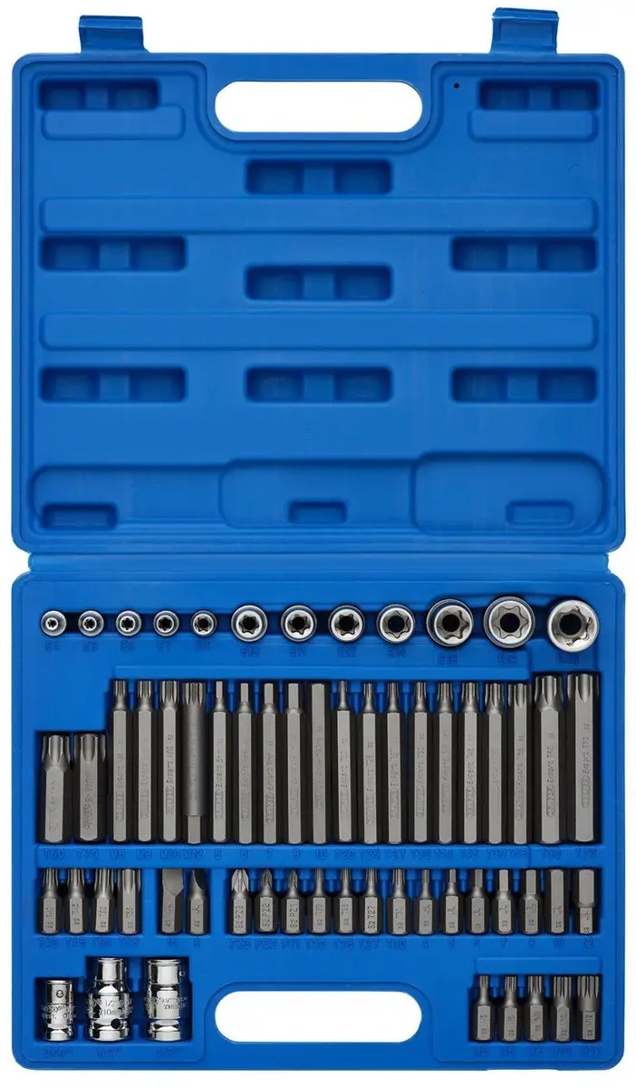Draper TX-Star & Hexagon Bit Set 61-delig
