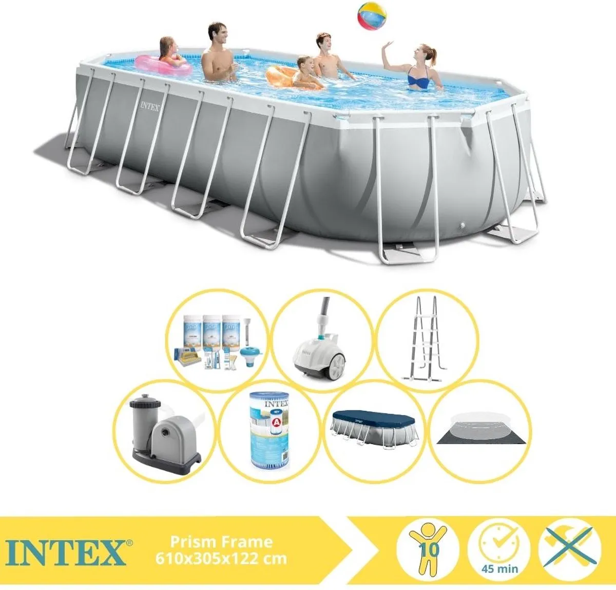 Intex Prism Frame 26798GN Opzetzwembad 18202L