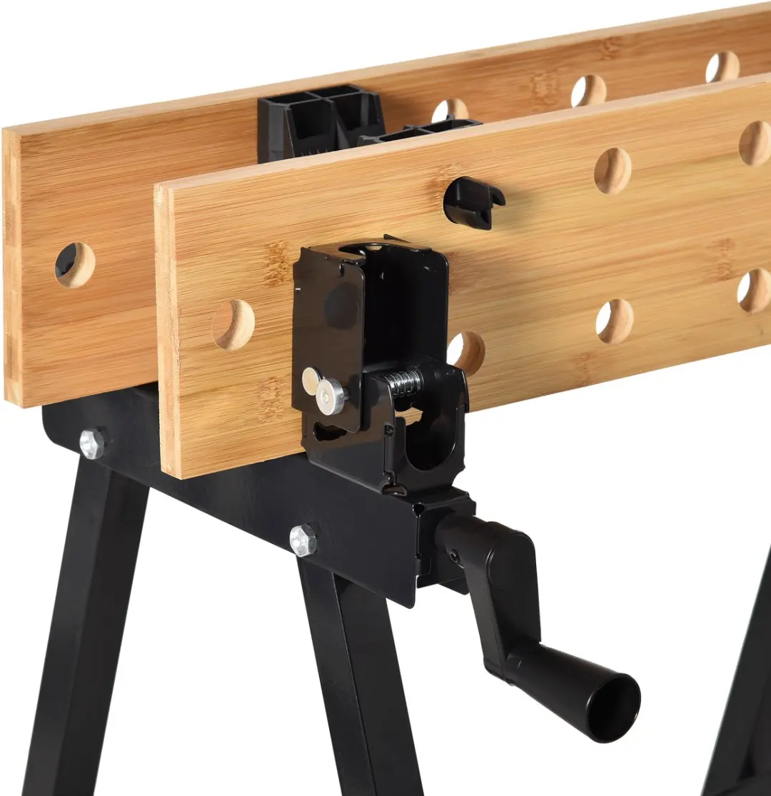 Homcom Werkbank Staal 63,5x60,5x78cm - Zwart