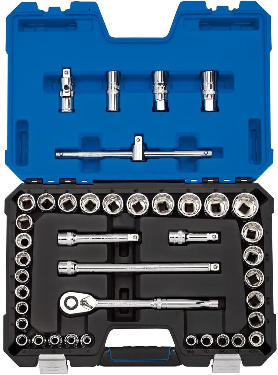 Draper 1/2" Doppenset INCH + Metrisch