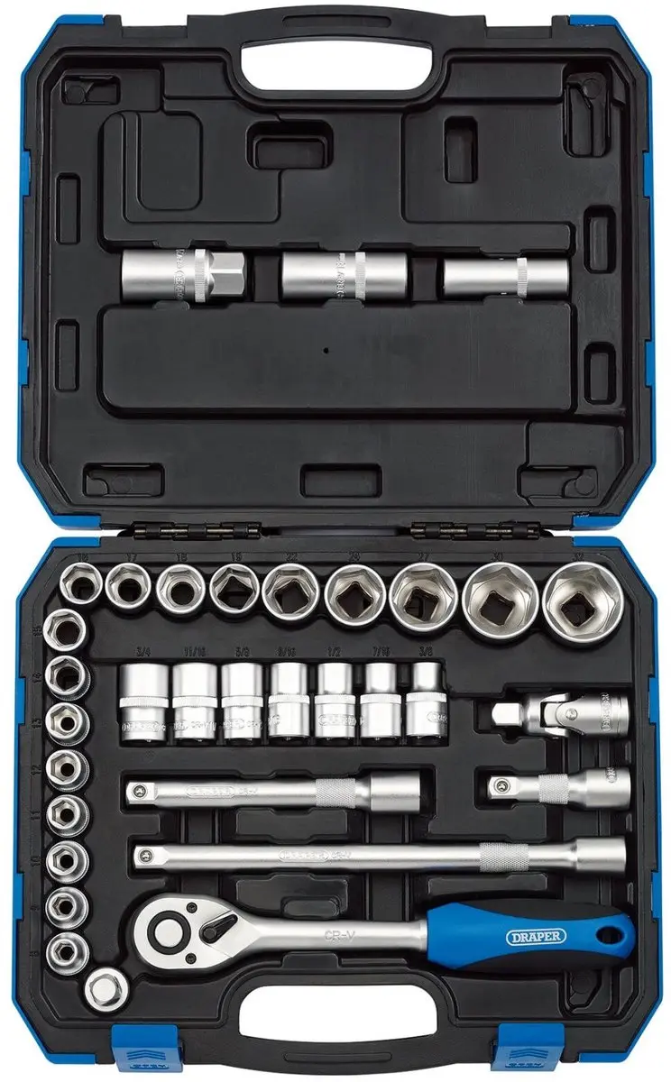 Draper 1/2" Doppenset 33-delig - Inch & Metrisch