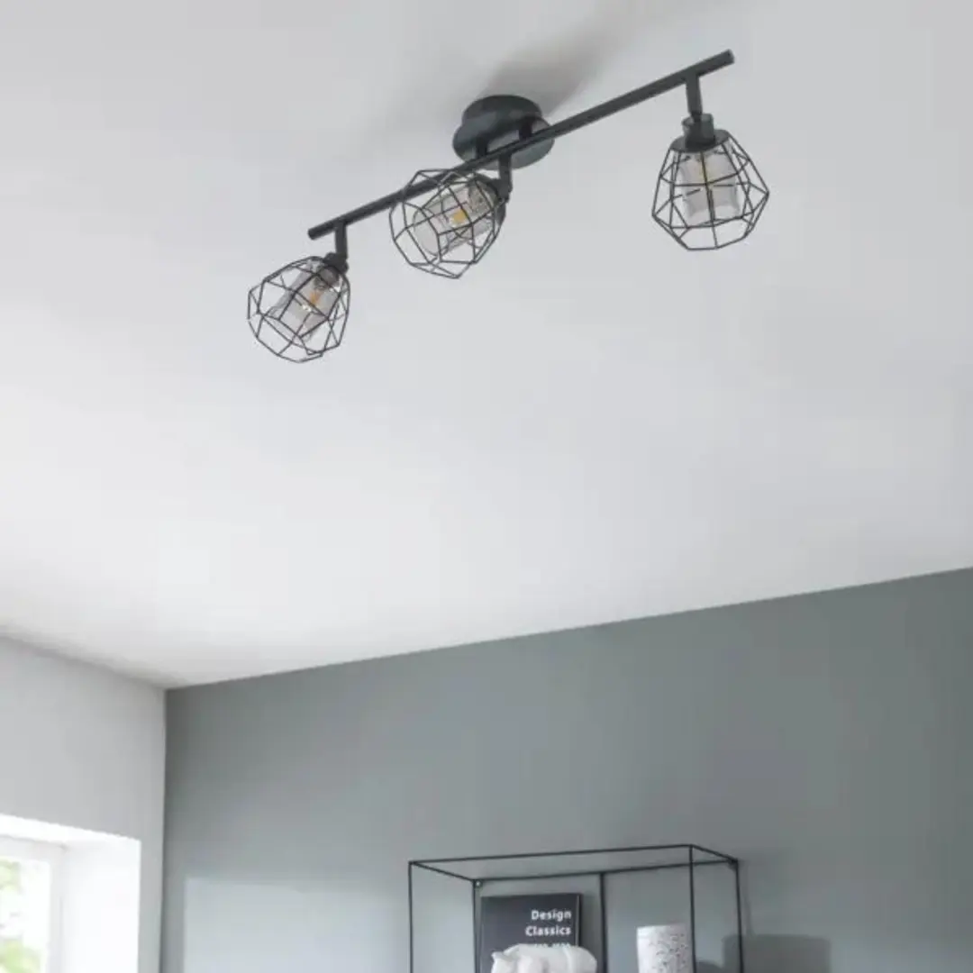 Inspire YW3832-M Baron Plafondlamp 3 Spots - Zwart