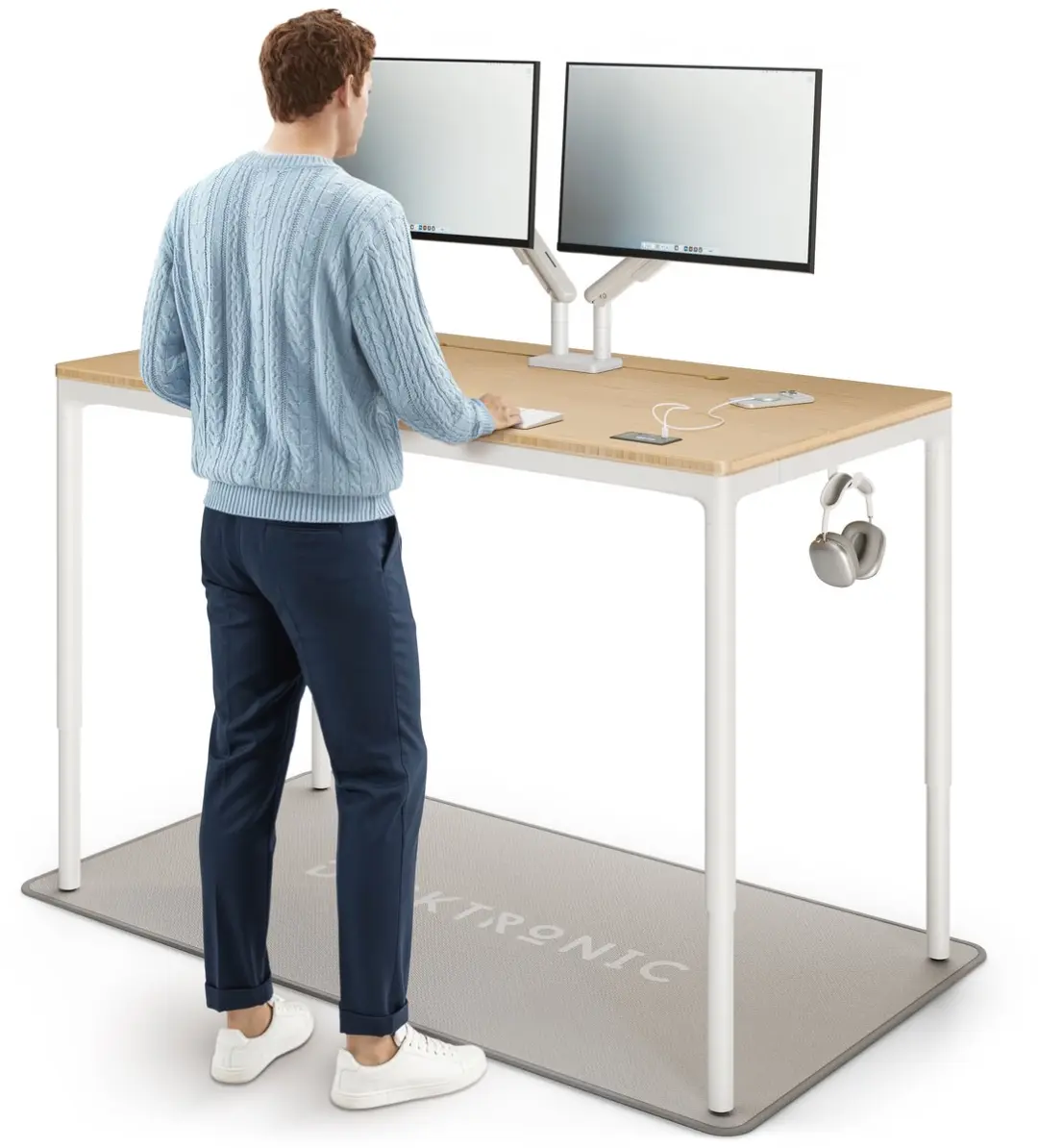 Desktronic HomeMax Zit-sta Bureau 160x80cm