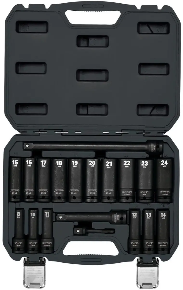 Draper 1/2" Krachtdoppenset 19-delig - 04577