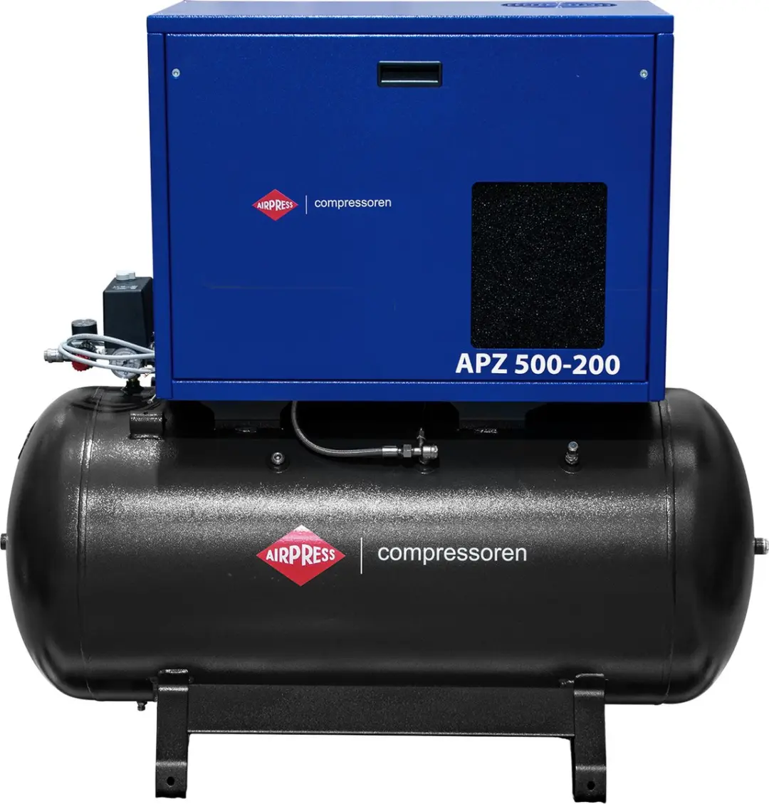 Airpress APZ 500-200 Compressor 10 bar 378 l/min 200L - Blauw/Zwart