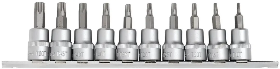Draper 3/8" Doppenrail Resistorx - 10-delig