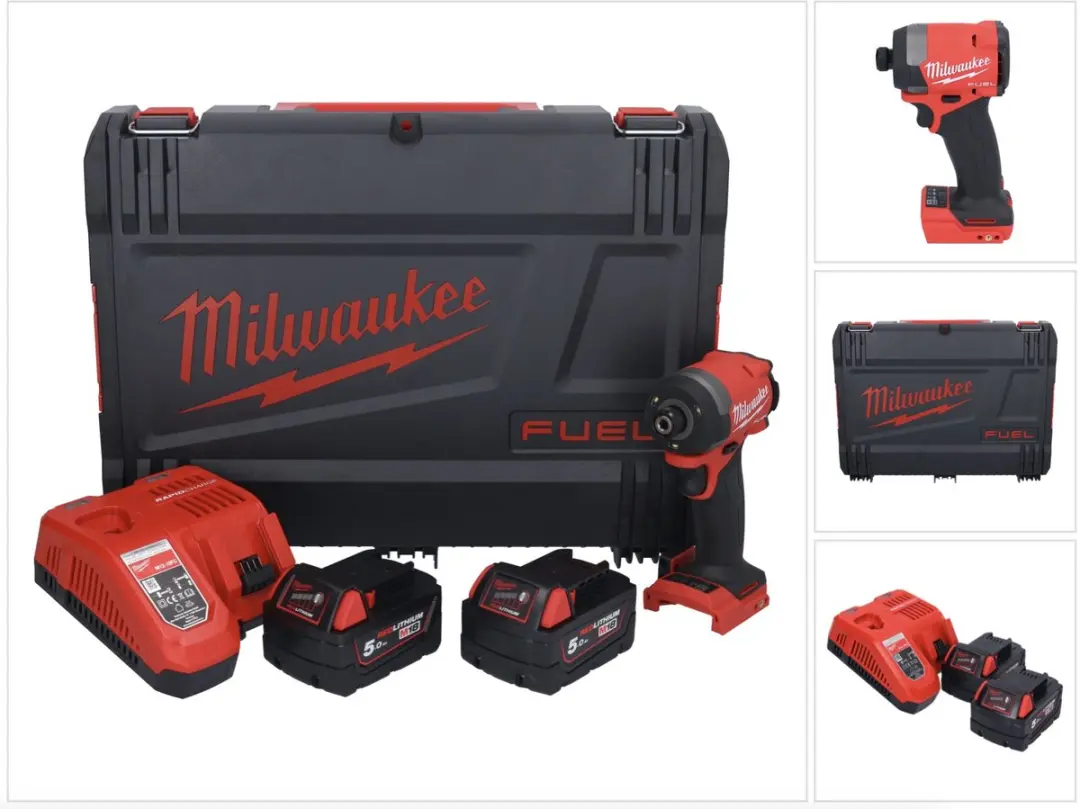 Milwaukee M18 FID3-502X Accu Slagschroevendraaier 18V - 226Nm - 2x5.0Ah