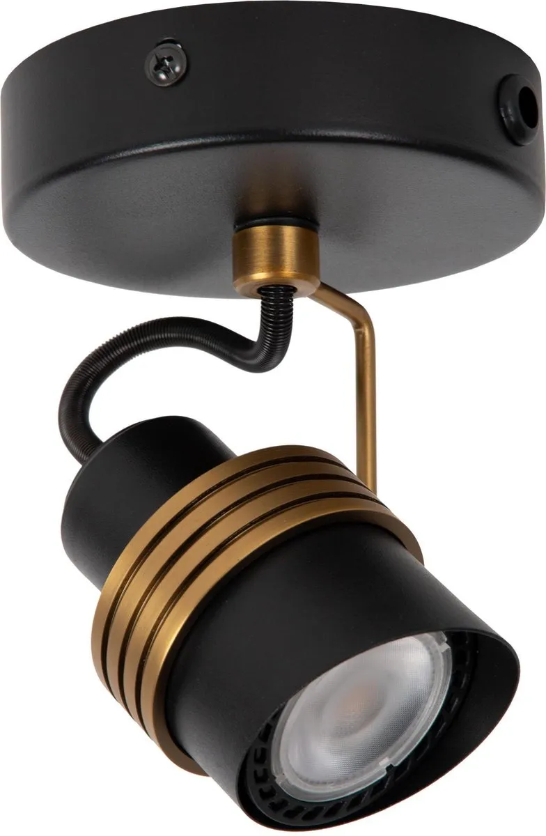 Lucide TUNDRAN Plafondspot GU10 - 10cm - Zwart