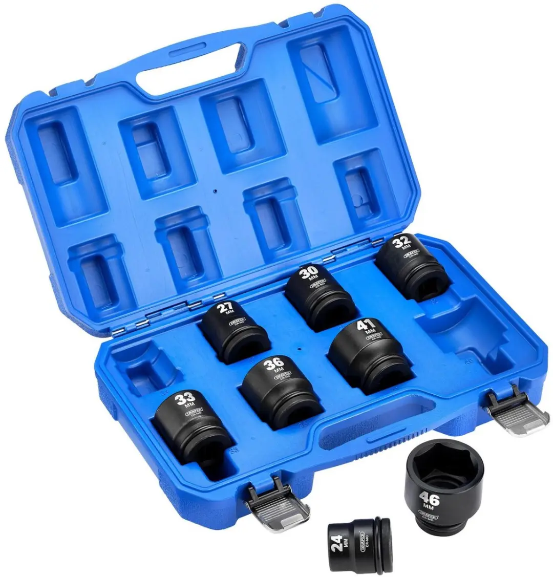 Draper 3/4" Krachtdoppenset - 8-delig - afbeelding 6 van 6