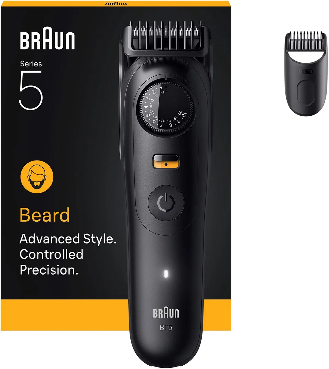 Braun BeardTrimmer 5 BT5500 Baardtrimmer - 20 Lengtegradaties - Zwart