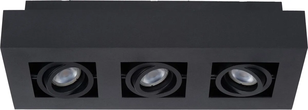 Lucide XIRAX Plafondspot LED Dim-to-Warm 3x5W - Zwart
