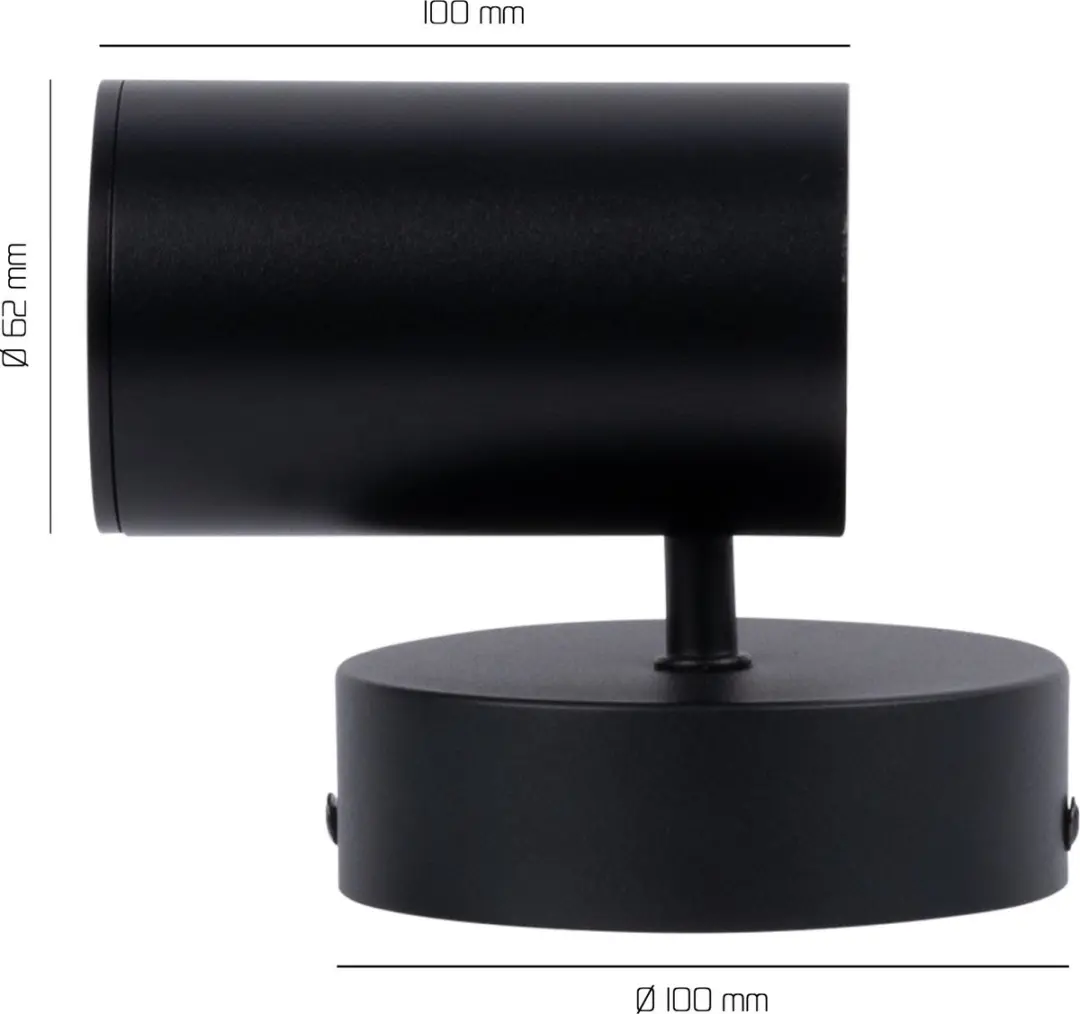 LEDVION SMART LED Plafondspot 4.9W RGB+CCT GU10 - Zwart