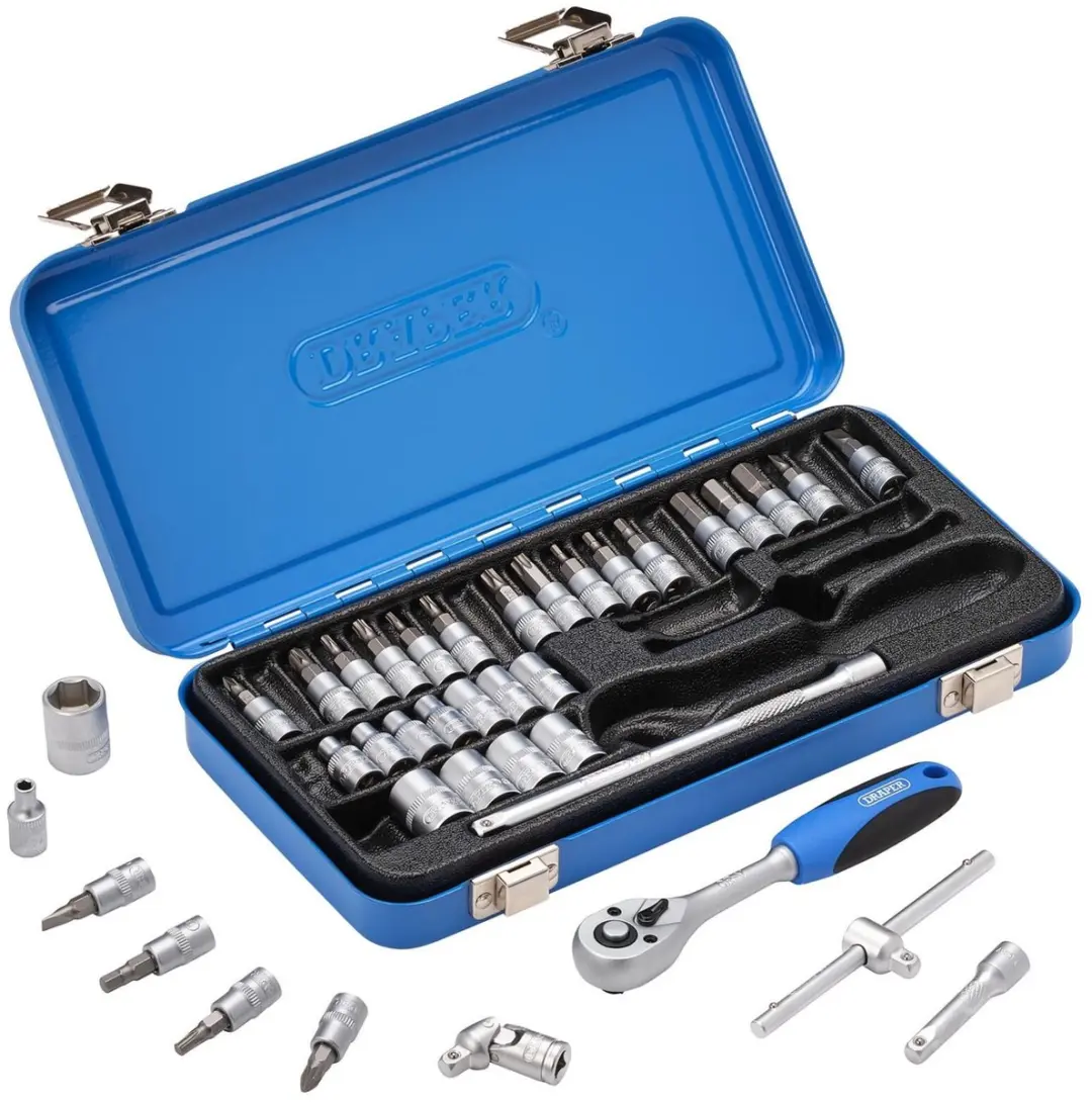 Draper 1/4" Doppenset - 38-delig